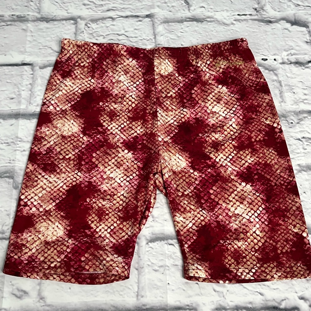 Bcbgeneration girls printed bicycle shorts new size large 12/14